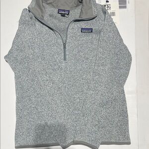 Patagonia Heather Gray Fleece Pullover